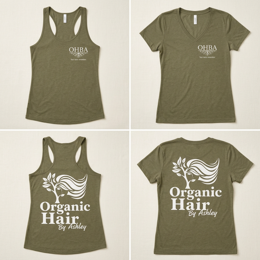 Organic Hair by Ashley — OHBA tees and tanks